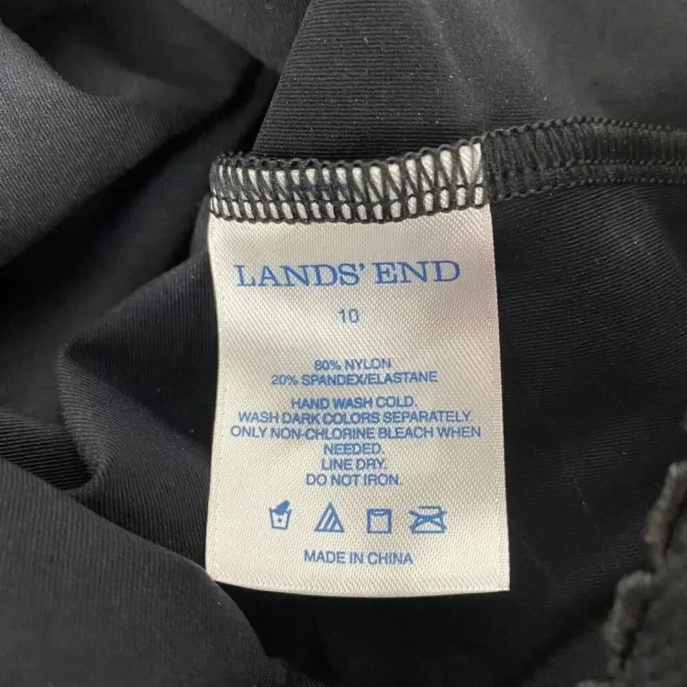 Lands' End Tie Front Tankini size 10